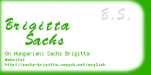 brigitta sachs business card
